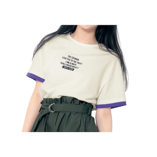 プチプラ！レイヤード風刺繍ロゴ綿素材半袖Ｔシャツ 【子供服】