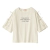 【パペル ラピス/Papel lapiz】リボン使い綿素材半袖Tシャツ 【子供服】