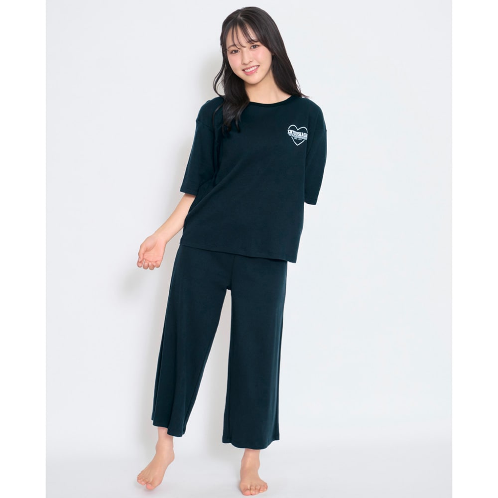 セットアップ風前後プリント半袖パジャマ【子供パジャマ】【女の子】の