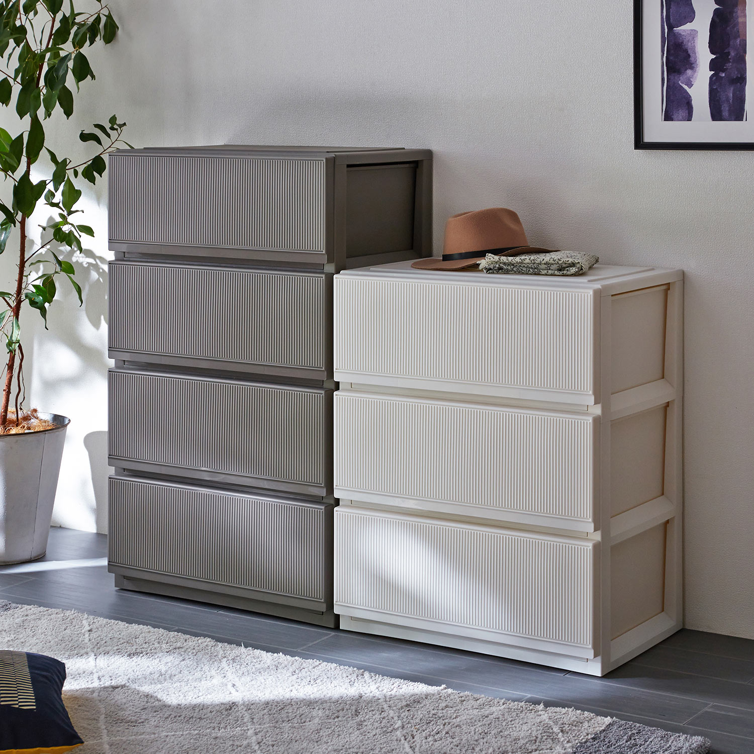 【ベルメゾン】北欧モダンテイストの収納力の高い衣類収納チェスト