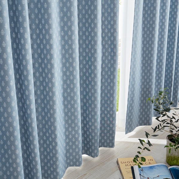 【ベルメゾン】【99サイズ】 ダマスク調デザインの遮光カーテン