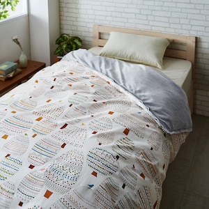 【リムーバ/REMOVA】肌にあたる面だけ洗える全辺ファスナーの掛け布団カバー(肌面マイクロファイバー)