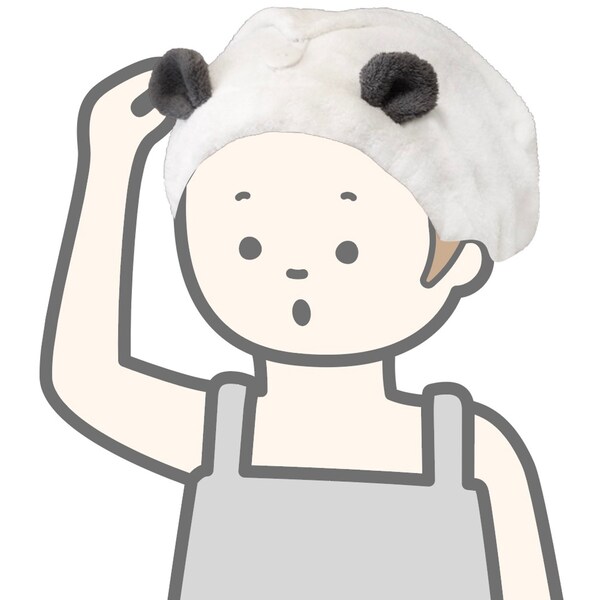 【ベルメゾン】ふわふわ吸水アニマルヘアターバン