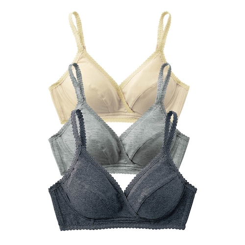 【瞬間授乳】【３枚セット】マタニティサイズノンワイヤーブラジャー【産前 産後】