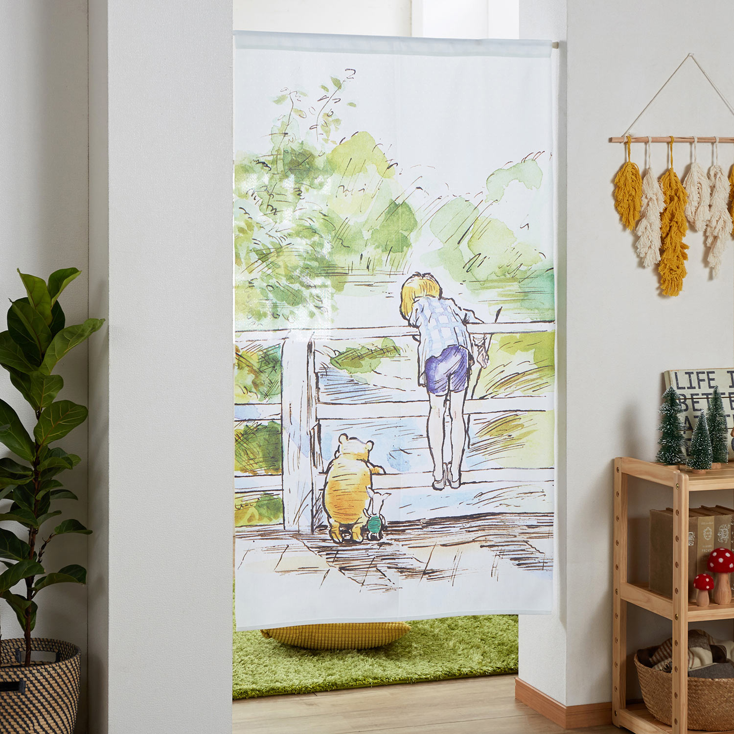 のれんにもなる間仕切りカーテン クラシック プー ディズニー Disney 通販のベルメゾンネット のれんにもなる間仕切りカーテン クラシック プー ディズニー Disney 通販のベルメゾンネット