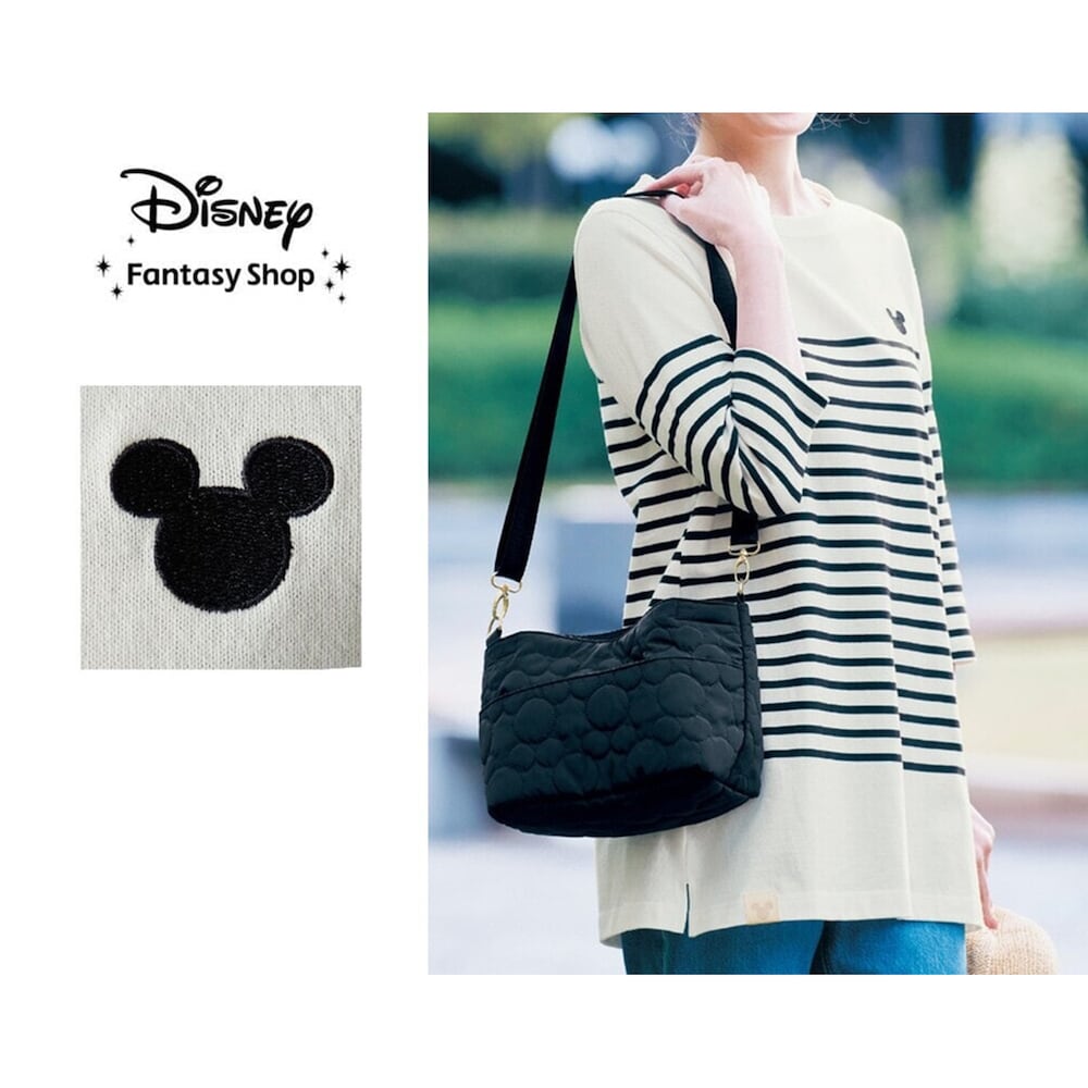 【ディズニー/Disney】パネルボーダーチュニック「ミッキーモチーフ」