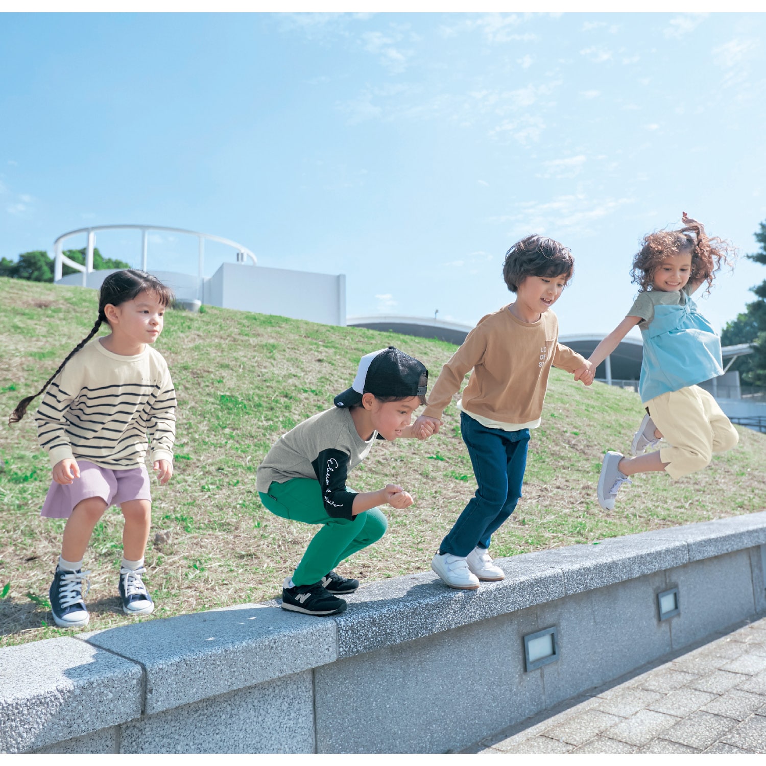 毎日みんなのエブリナポンチキュロットパンツ【子供ズボン】【女の子