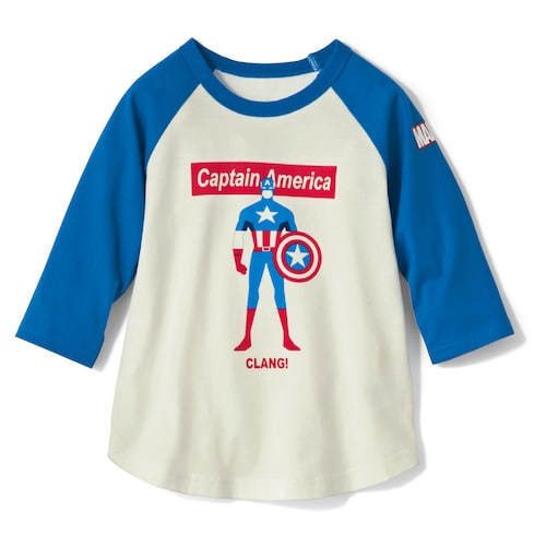七分袖ラグランＴシャツ「マーベル」