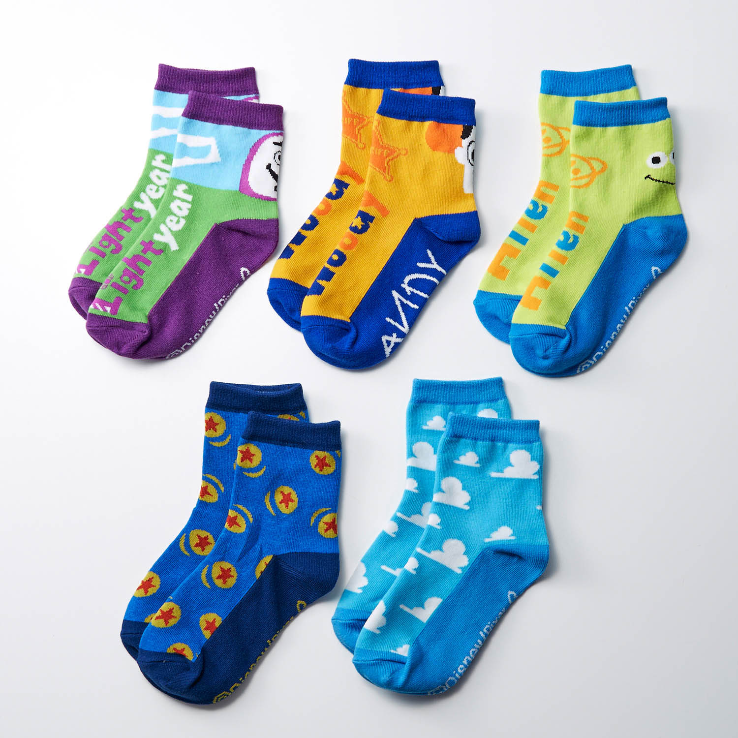 クルー丈靴下5柄セット(選べるキャラクター)(ディズニー/Disney) クルー丈靴下5柄セット(選べるキャラクター)(ディズニー/Disney)