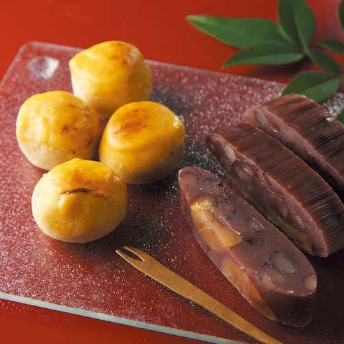 【お歳暮／おとりよせ】 焼栗と和栗の深蒸し羊羹 接心 【ご注文は1月25日まで】