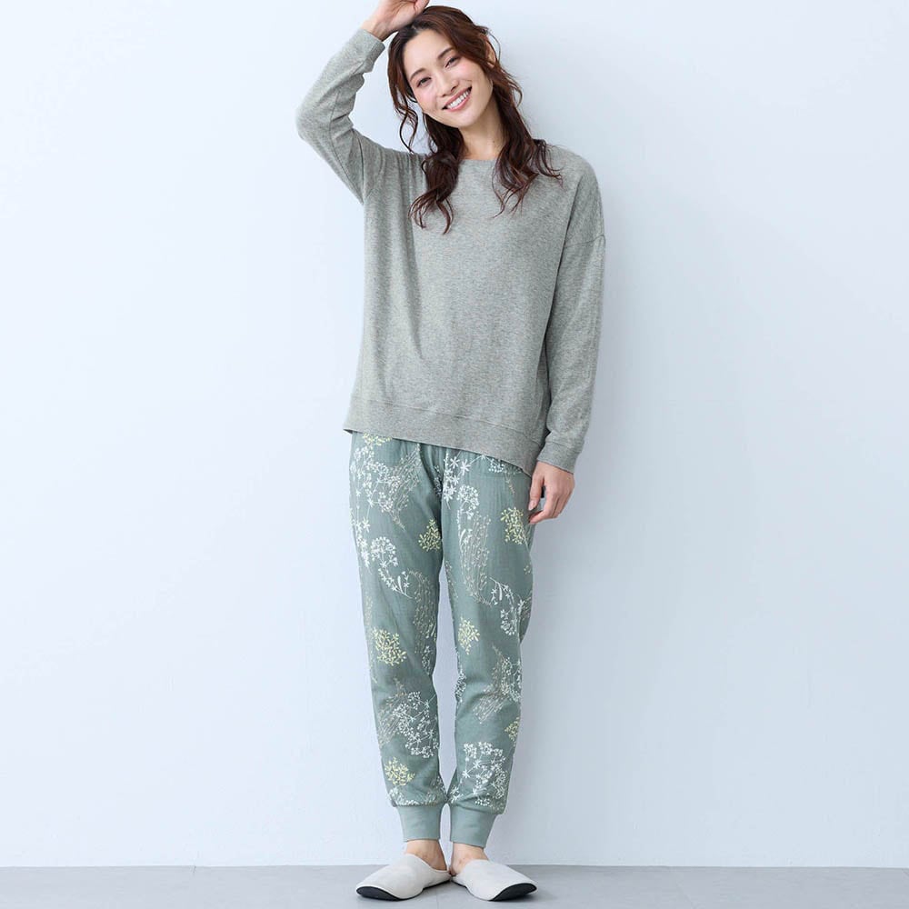 二重仕立てのやわらかコットンパジャマ（パジャマ）｜(リユアーズ