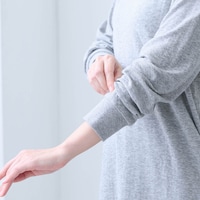 袖口リブで腕まくりしやすい