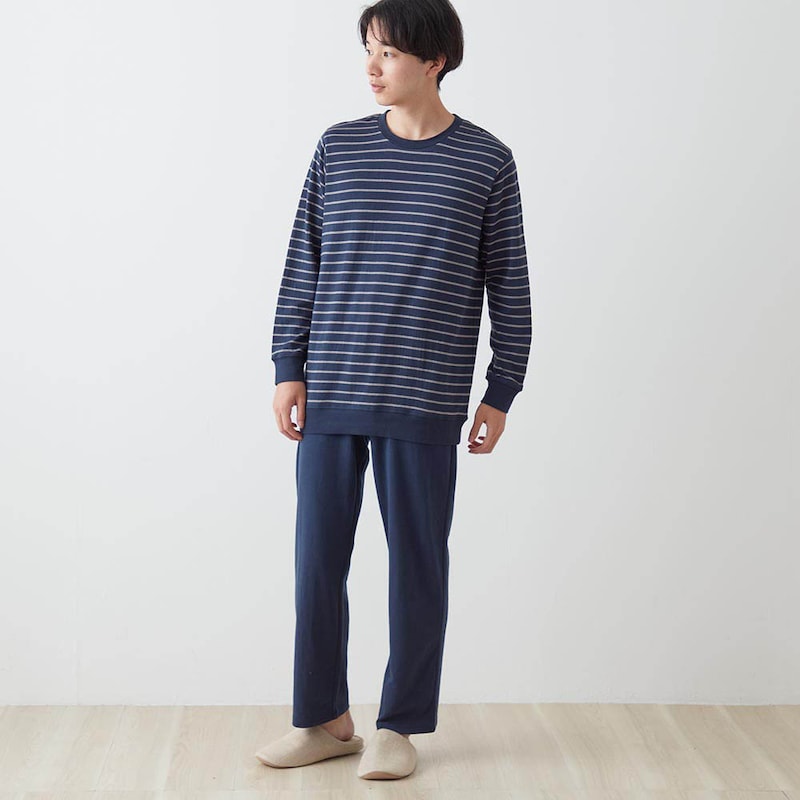 ネイビー×グレー