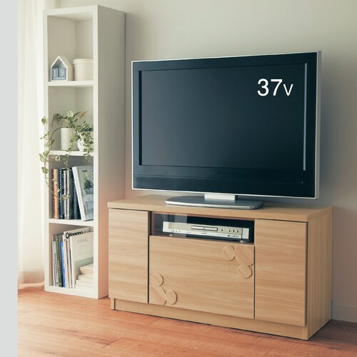 サイズにこだわったテレビ台「ミッキーモチーフ」