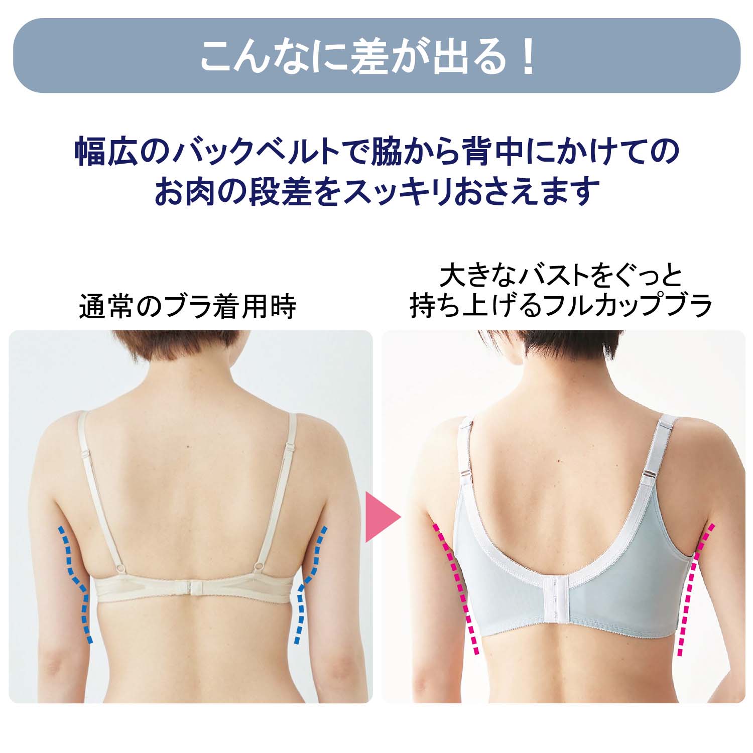 大きなバストをぐっと持ち上げるフルカップブラ 通販のベルメゾンネット 大きなバストをぐっと持ち上げるフルカップブラ 通販のベルメゾンネット