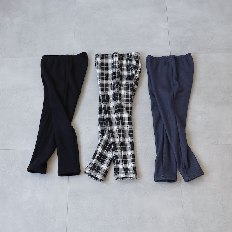 ネイビー（デニムニット）＆ブラック＆ブラックチェック