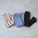 ブラック＆グレイッシュブルー＆ベージュチェック