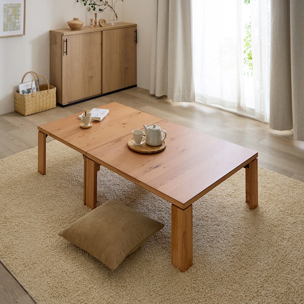 【ベルメゾン】すっきり収納ができる親子リビングローテーブル