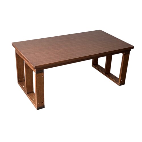 ［日本製］高さを変えられるウォルナット材のこたつテーブル