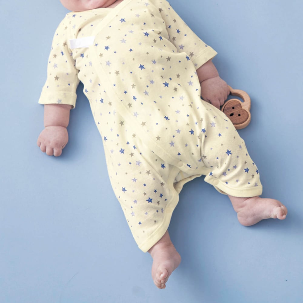 ミント系セット／モデル身長62cm・50～60サイズ着用・体重6kg