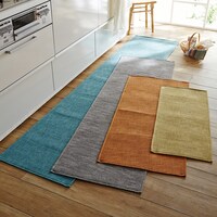 イエロー/約40×90cm　グレー/約56×180cm　オレンジ/約56×120cm　ターコイズ/約