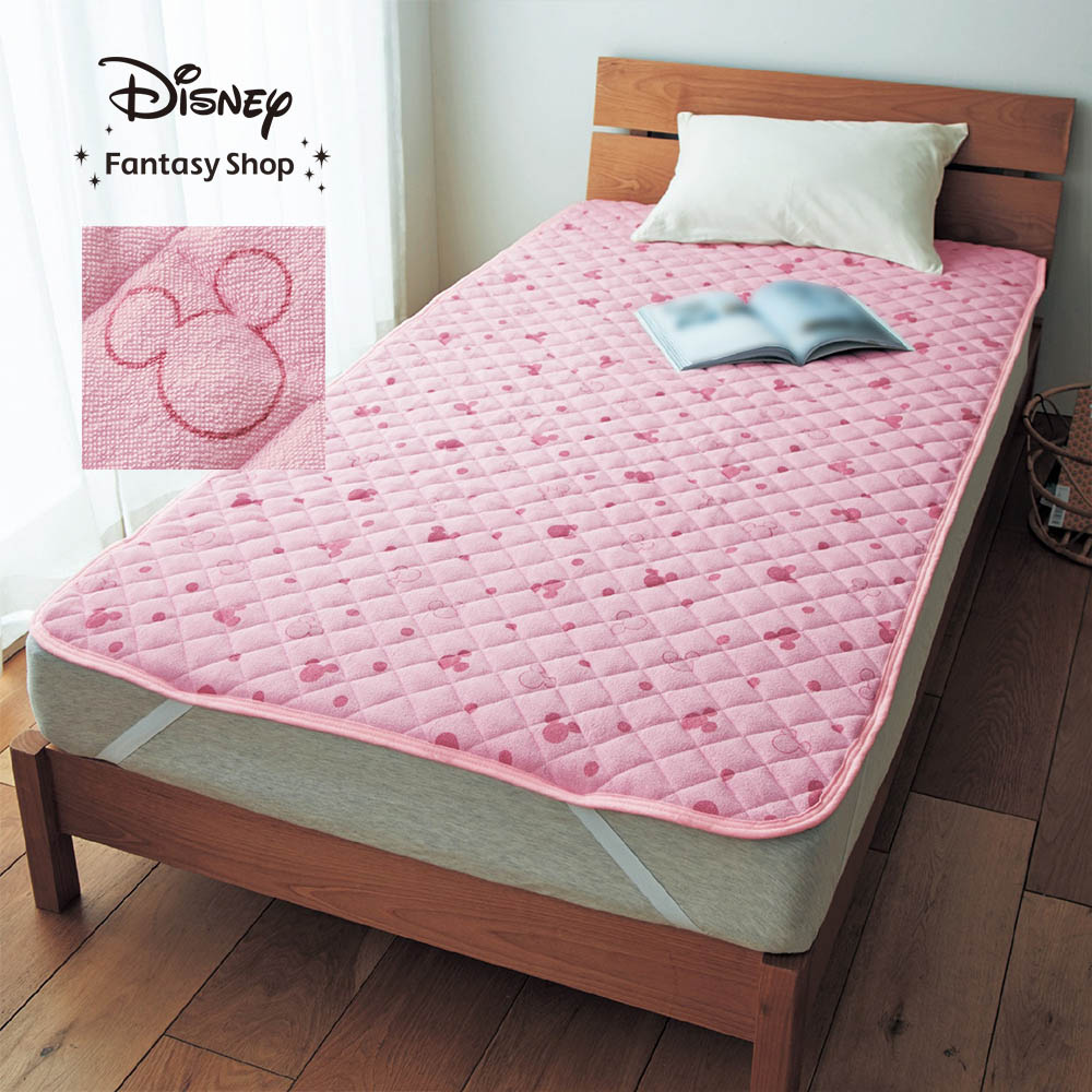 【ディズニー/Disney】綿素材を使ったソフトパイルの敷きパッド「ミッキーモチーフ」 【ディズニー/Disney】綿素材を使ったソフトパイルの敷きパッド「ミッキーモチーフ」