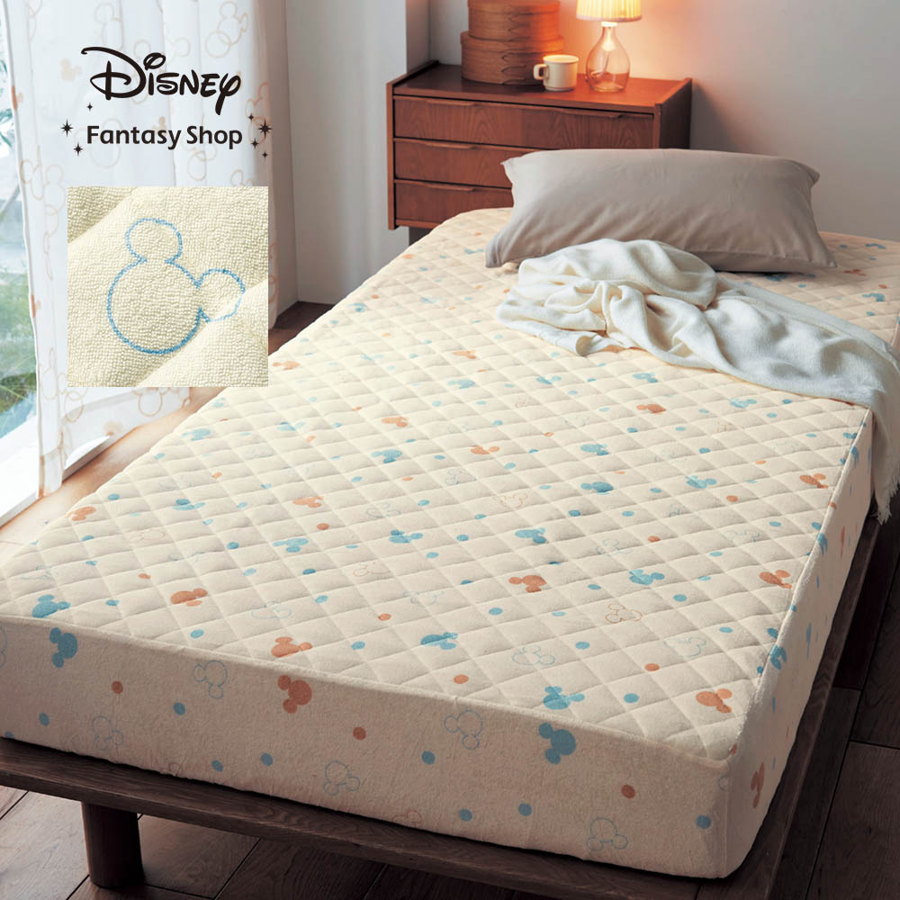 綿素材を使ったソフトパイルのボックスシーツ型敷きパッド ミッキーモチーフ ディズニー Disney 通販のベルメゾンネット 綿素材を使ったソフトパイルのボックスシーツ型敷きパッド ミッキーモチーフ ディズニー Disney 通販のベルメゾンネット