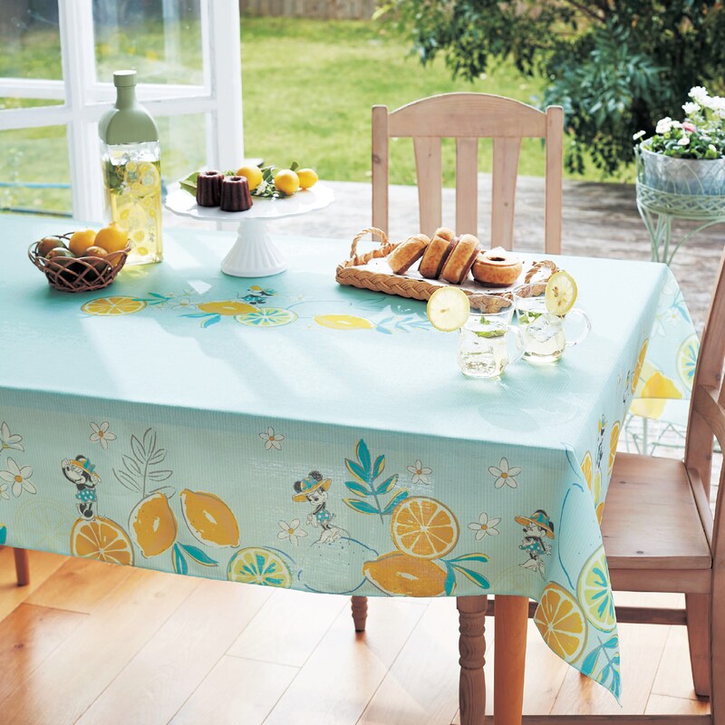 おうちディズニー 撥水テーブルクロス ミニーマウス ディズニー Disney 通販のベルメゾンネット