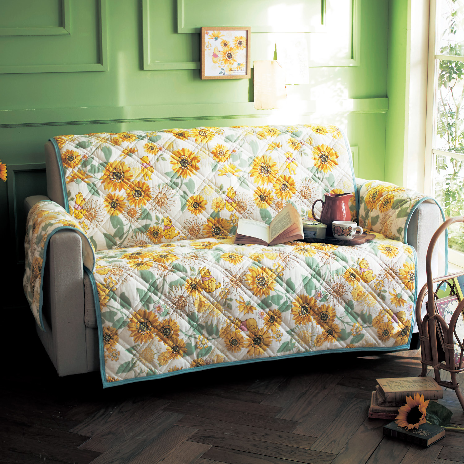 綿100 の肘掛け付きソファーカバー くまのプーさん ディズニー Disney 通販のベルメゾンネット 綿100 の肘掛け付きソファーカバー くまのプーさん ディズニー Disney 通販のベルメゾンネット