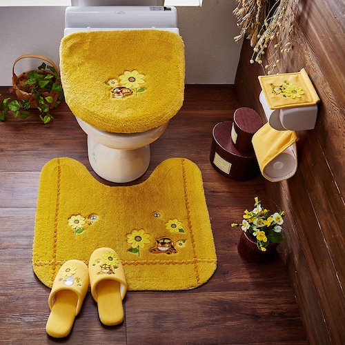 猫バスデザインのトイレマット・フタカバー（単品・セット）／となりのトトロ