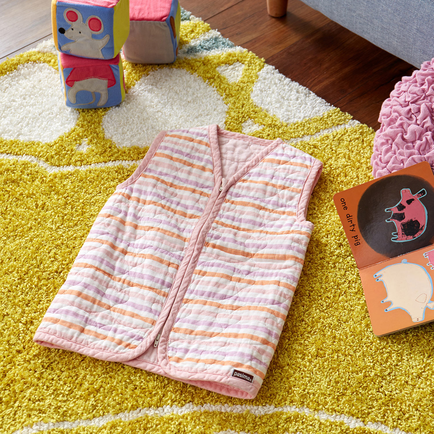 【パシーマ/pasima】洗うほど柔らかくなるガーゼと脱脂綿のスリーパー