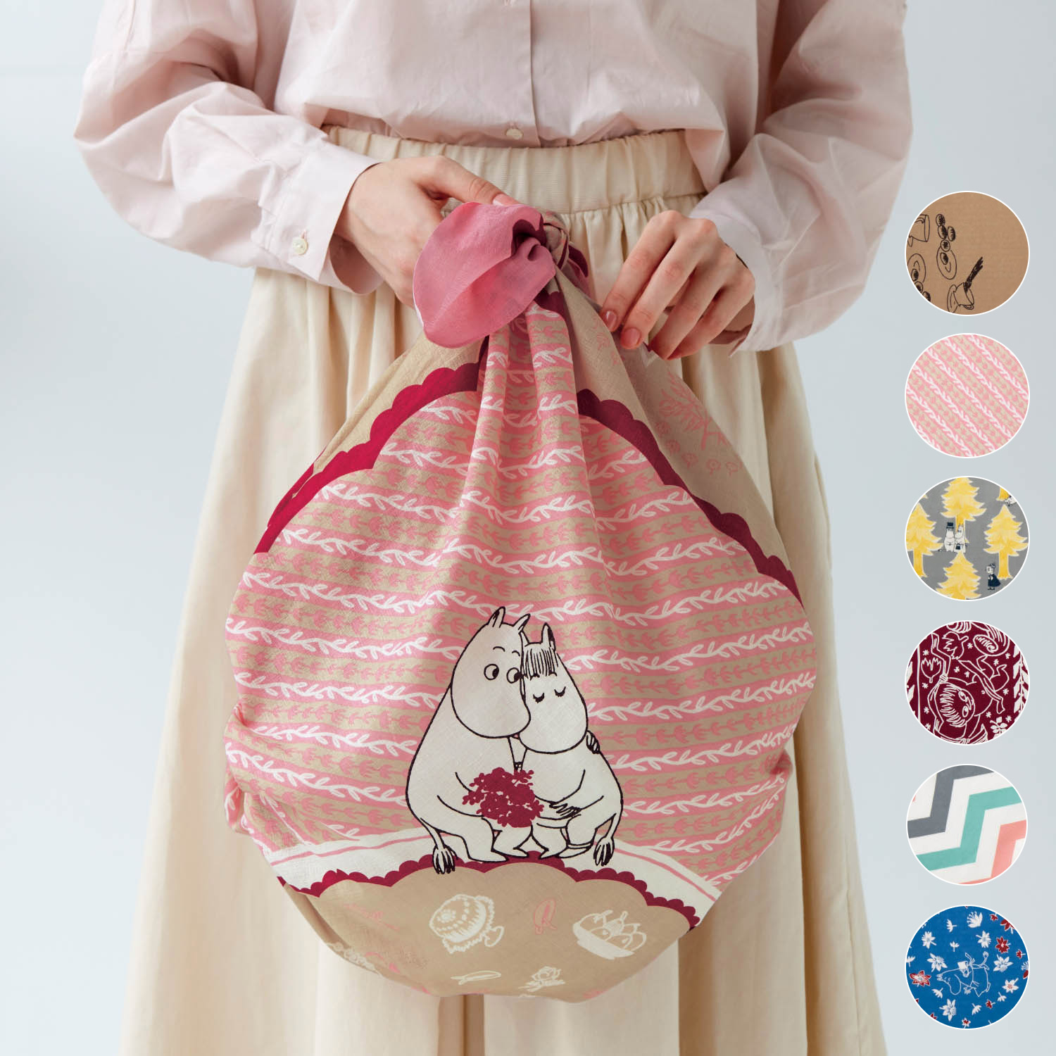 【ムーミン/MOOMIN】撥水加工の大判クロス「ムーミン」