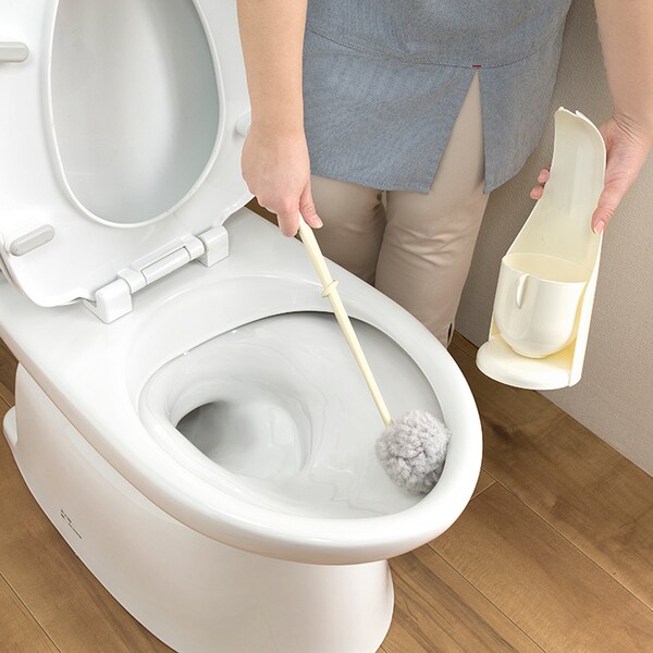 【びっくりフレッシュ】水だけで汚れが落ちる!抗菌トイレブラシ「サトミツ棒」