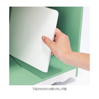 下段の仕切りは取り外し可能