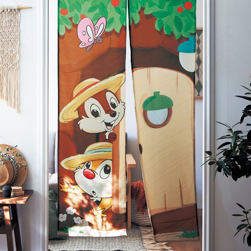 おうちディズニー のれん チップ デール ディズニー Disney 通販のベルメゾンネット