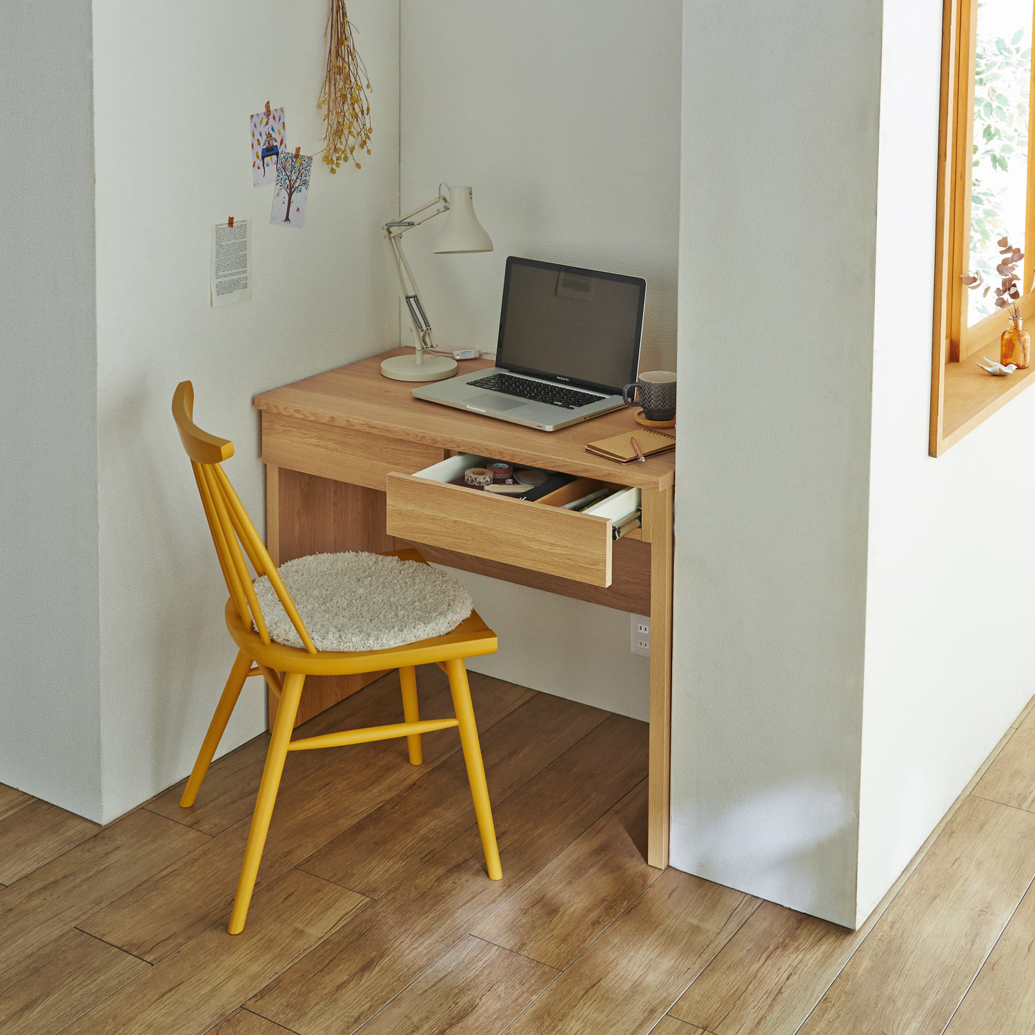 【ベルメゾン】【幅1cmピッチサイズオーダー】奥行が選べるパソコンデスク