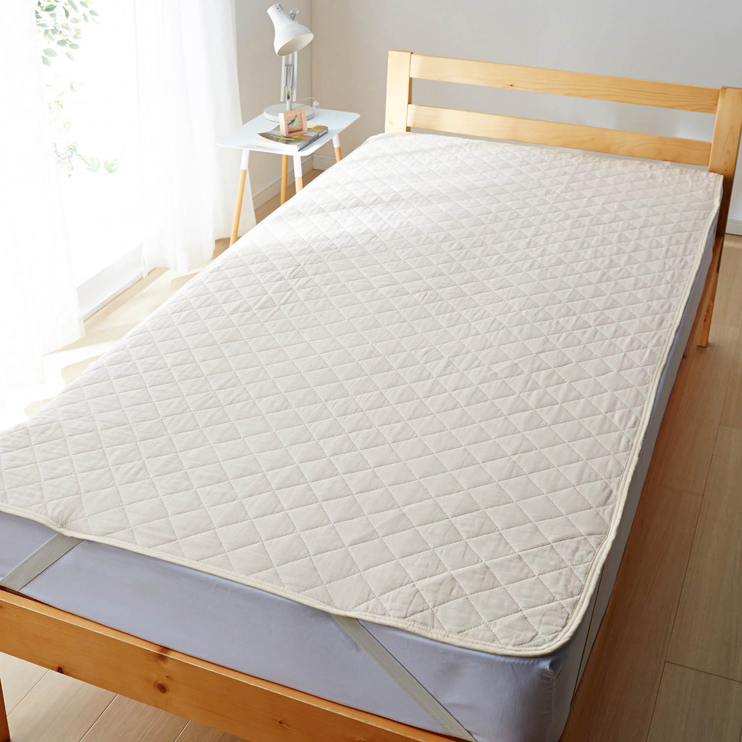 【ベルメゾン】コットンだけでつくったオールシーズン使えるやわらかガーゼの敷きパッド