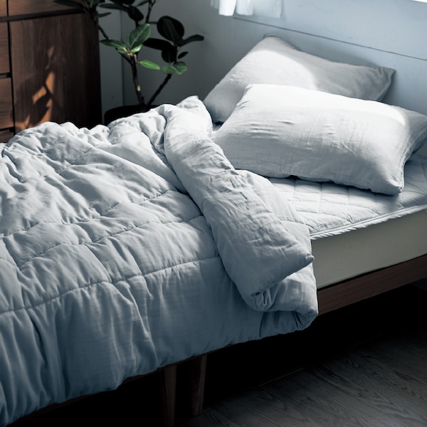 【ベルメゾン】【在庫限りのお買得】 綿素材を使ったくったりやわらかな3重ガーゼのキルトケット