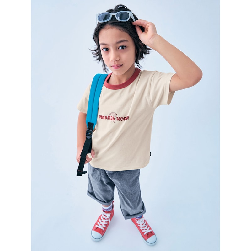 ビンテージ風／モデル身長125cm・サイズ130