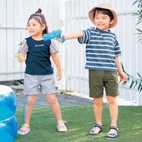 左)107cm・110、右)カーキ／112cm・110