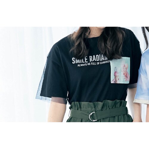 チュール重ね半袖Ｔシャツ 【子供服】