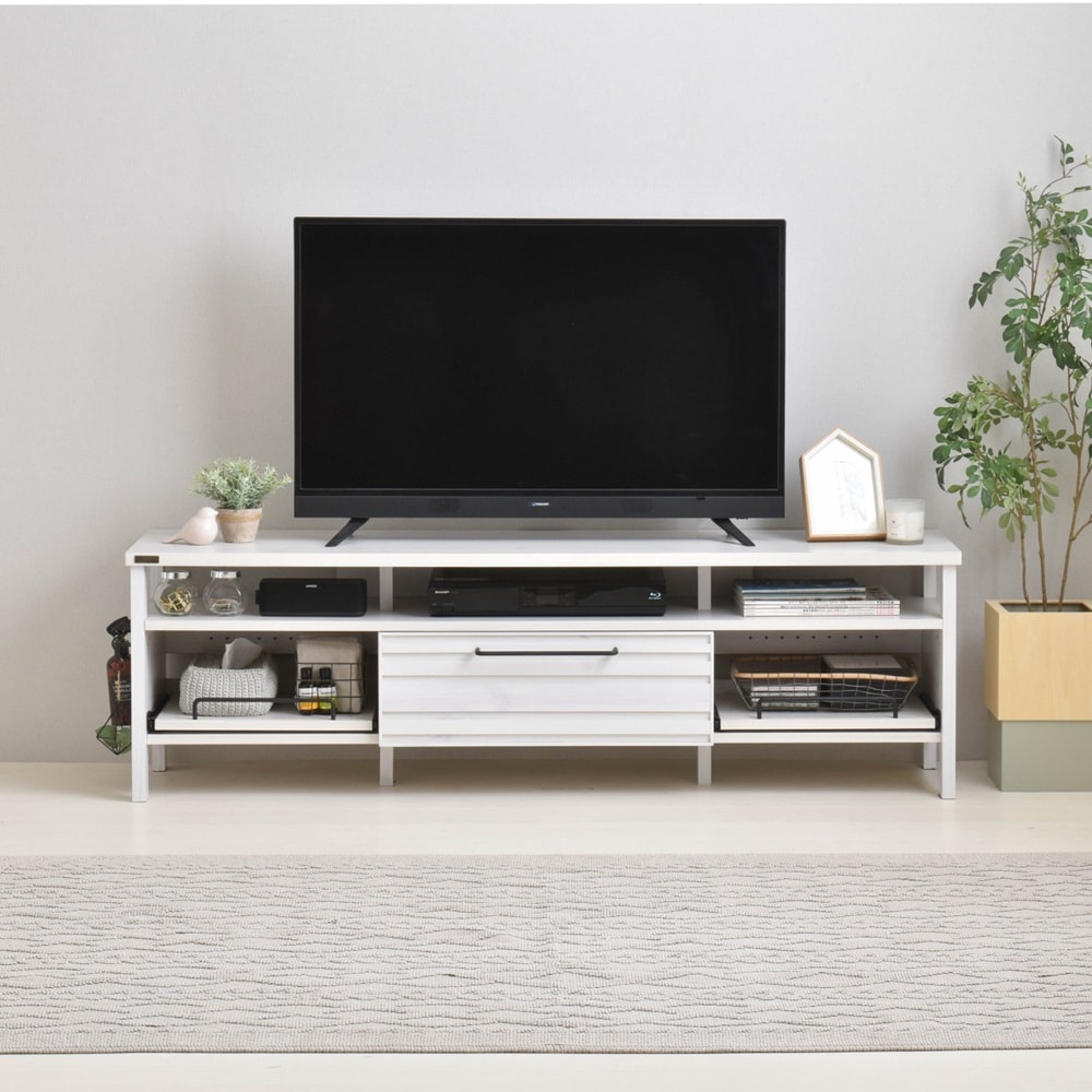 飾りながら収納ができるテレビ台（テレビ台/テレビボード/ローボード