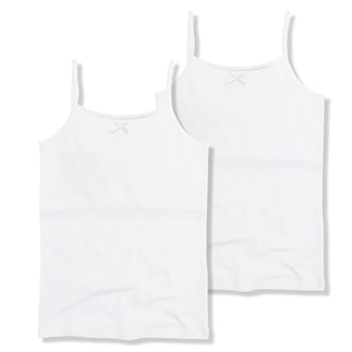 【２枚組】綿素材吸水速乾 胸二重キャミソール【子供・ジュニアインナー】