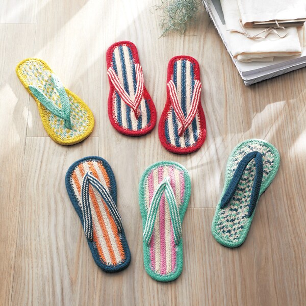 【ベルメゾン】インド綿のコットンサンダル 【夏スリッパ】