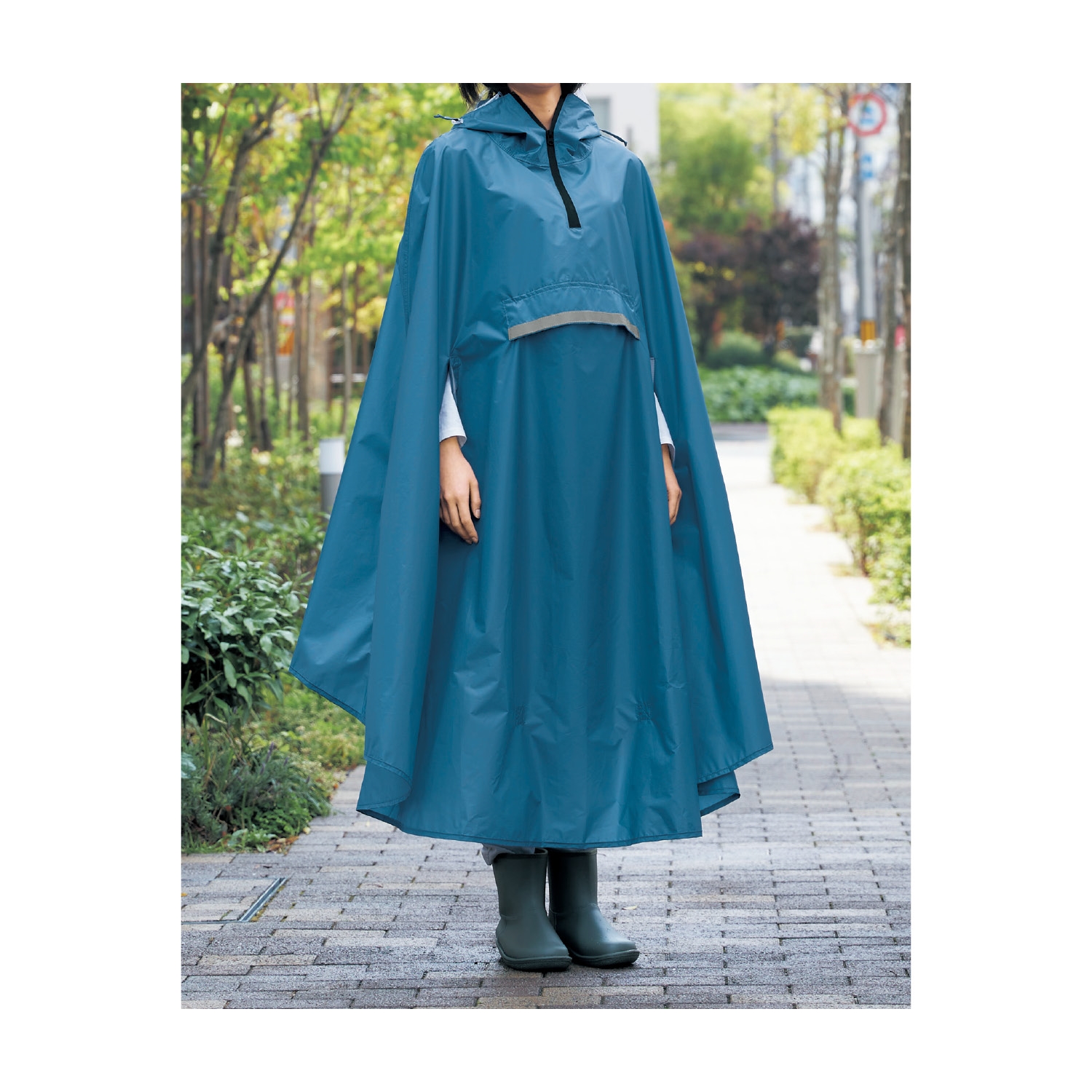 前かごの荷物も濡れないサイクルレインコート 通販のベルメゾンネット 前かごの荷物も濡れないサイクルレインコート 通販のベルメゾンネット