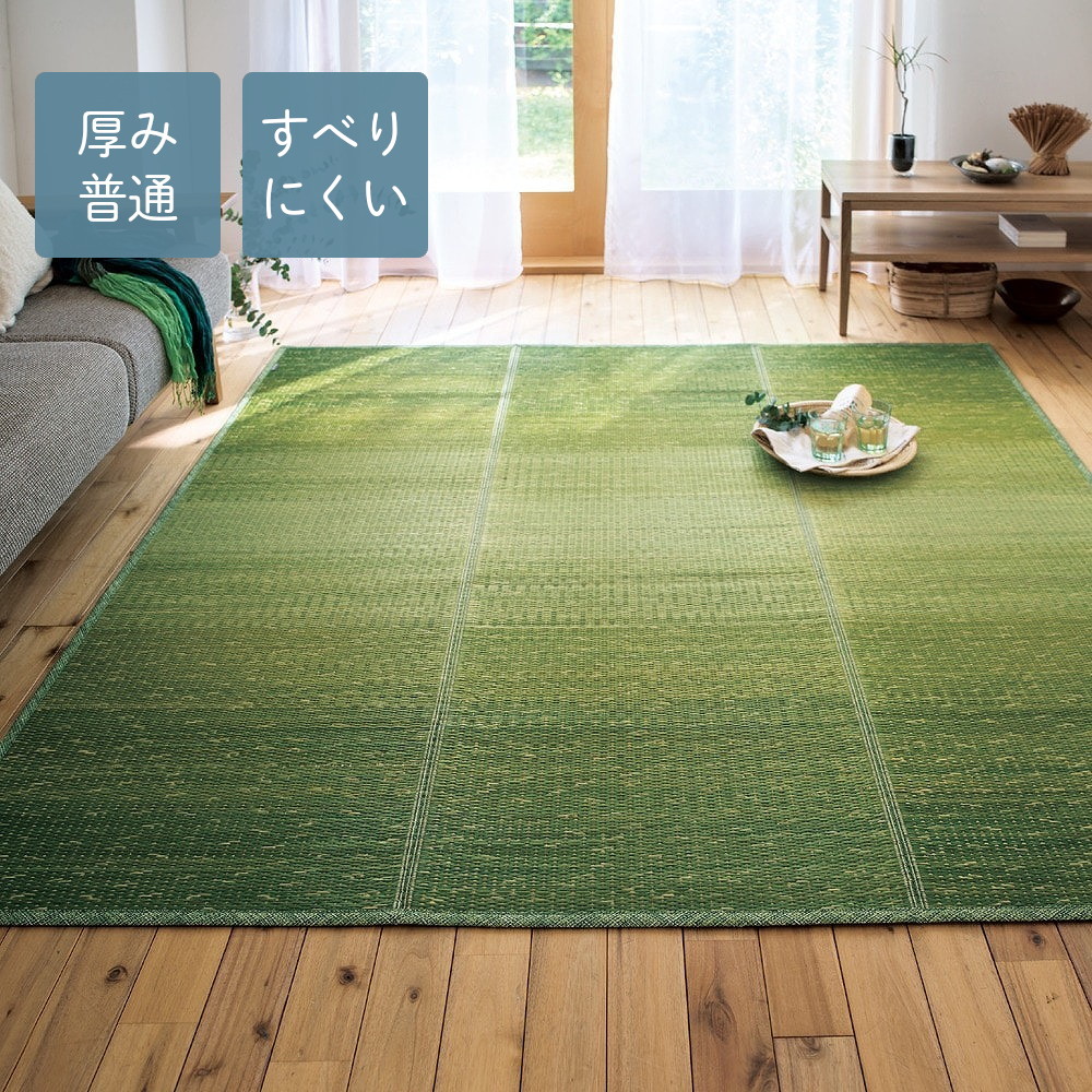 厚みの選べる制菌・抗菌防臭加工ウレタン入りい草ラグ <ボリュームタイプ/標準タイプ> 厚みの選べる制菌・抗菌防臭加工ウレタン入りい草ラグ <ボリュームタイプ/標準タイプ>