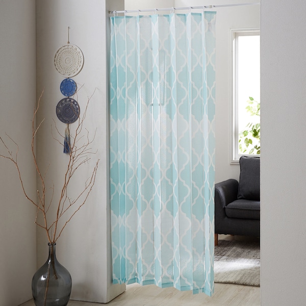 【ベルメゾン】モロッカンテイストのじゃばらに折りたためる間仕切りカーテン