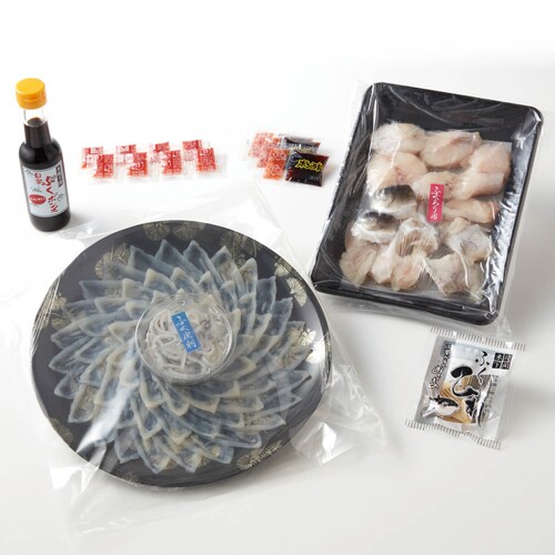 とらふぐ料理セット3～4人用 ちり鍋セット／刺身セット