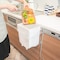調理しながら捨てやすい！引っ掛け式折りたたみキッチンゴミ箱 ＜８Ｌ＞