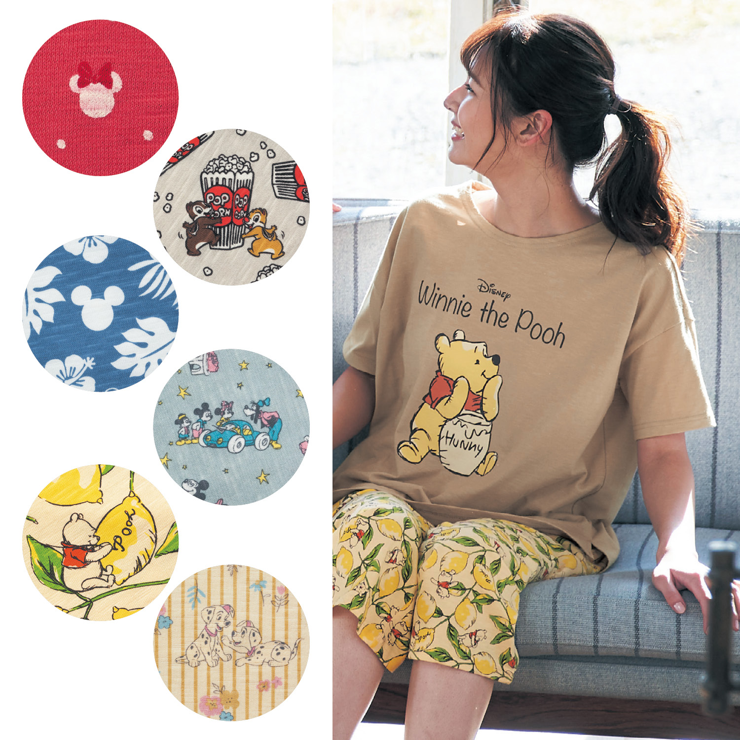 綿100 スラブ天竺半袖パジャマ 選べるキャラクター ディズニー Disney 通販のベルメゾンネット 綿100 スラブ天竺半袖パジャマ 選べるキャラクター ディズニー Disney 通販のベルメゾンネット